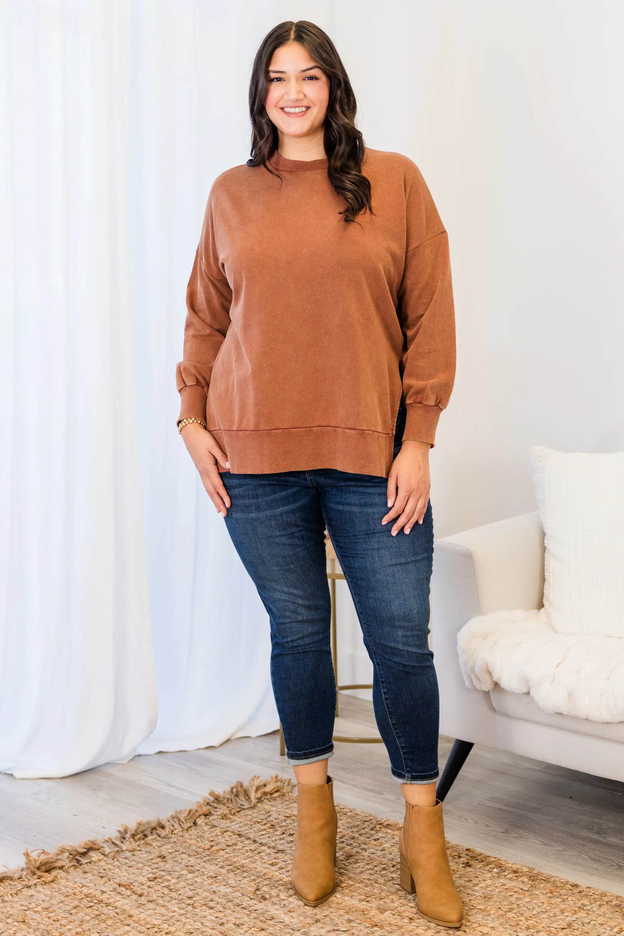 Cozy Pullover, Caramel