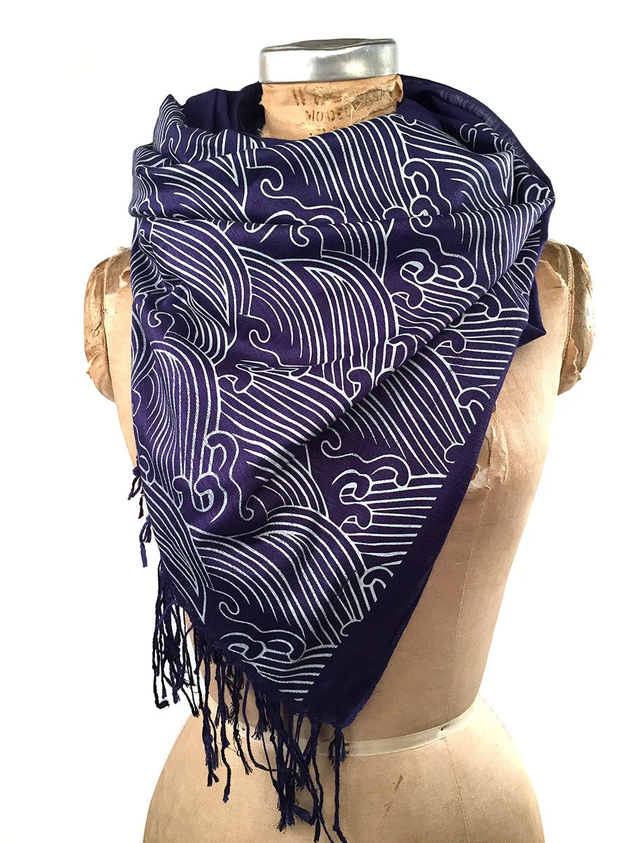 Crashing Waves pashmina scarf.