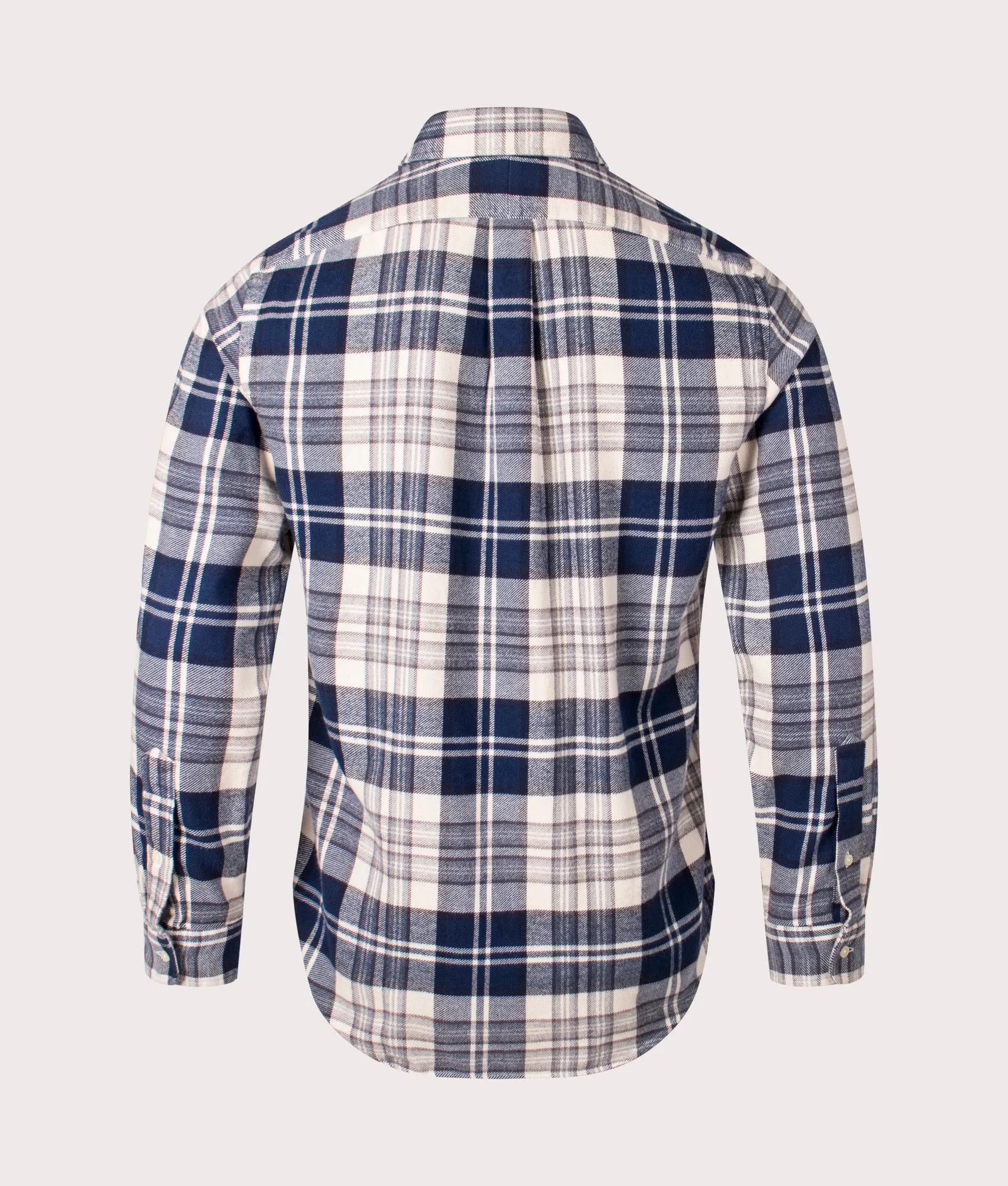 Custom Fit Plaid Brushed Flannel Shirt