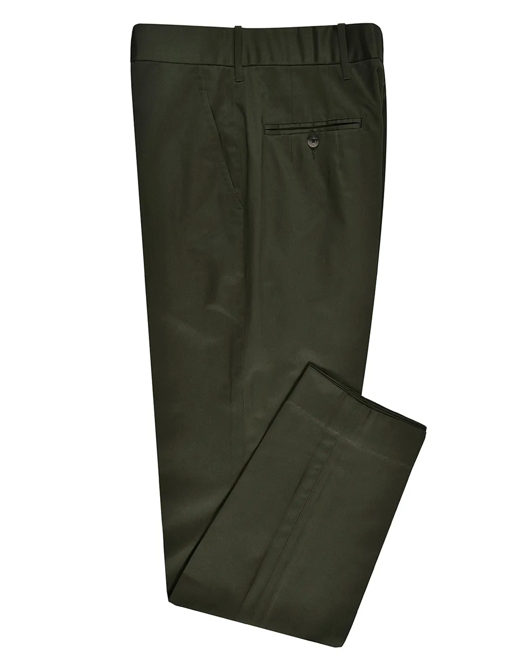 Dark Army Green Cotton Dress Pant