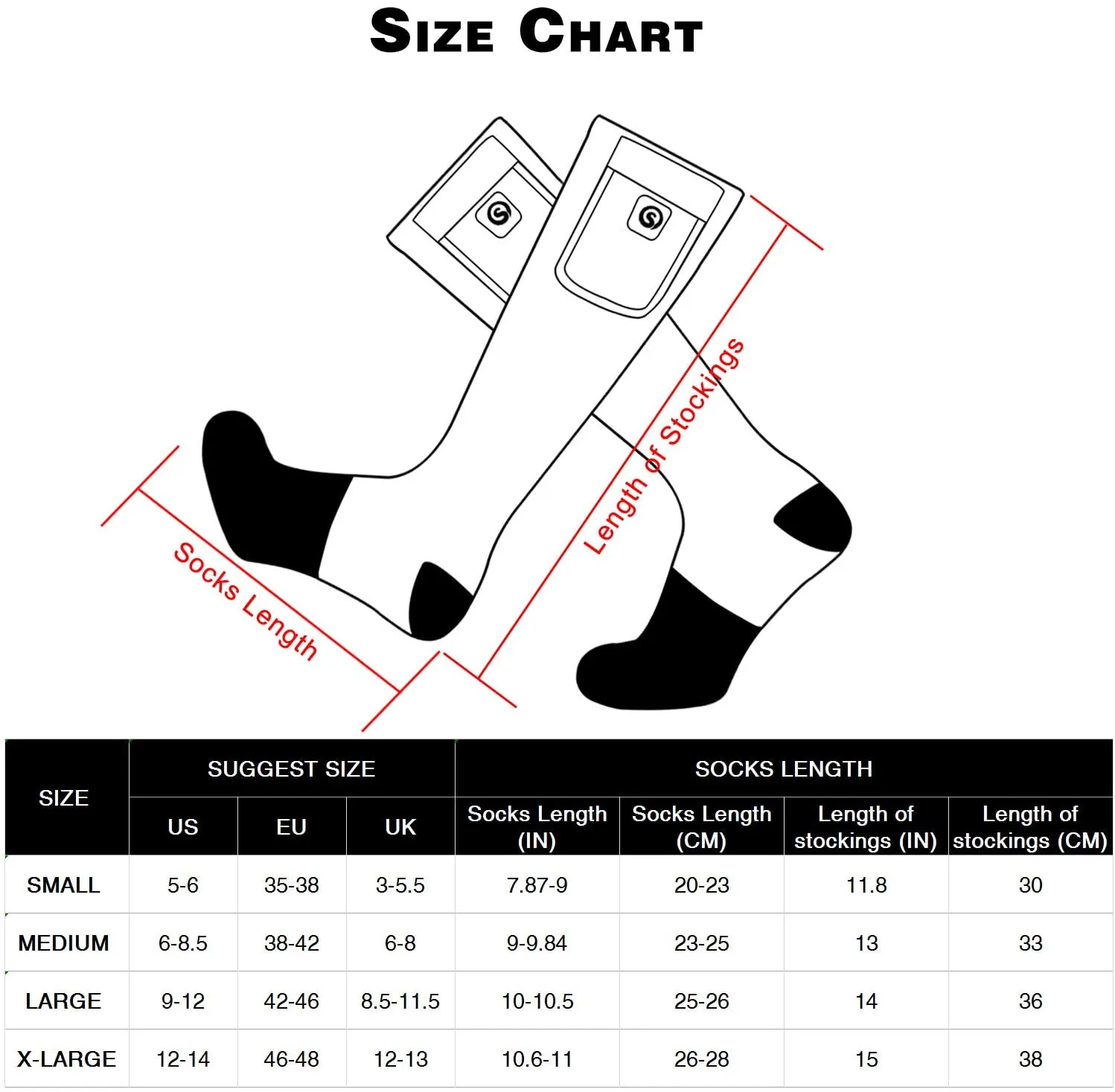 DAY WOLF 7.4V Battery Heated Socks