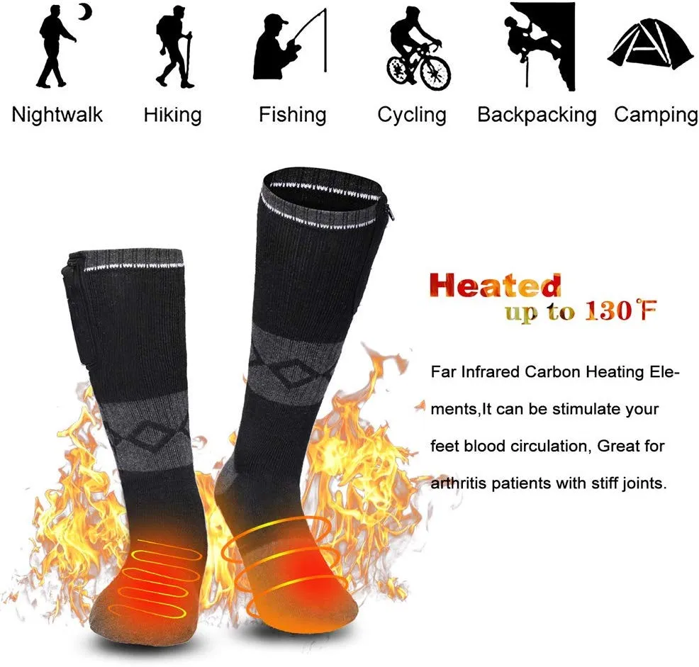 DAY WOLF 7.4V Battery Heated Socks