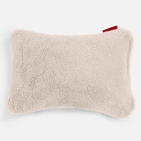 Decorative Rectangular Cushion Cover 35 x 50cm - Teddy Faux Fur Cream