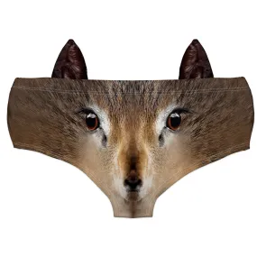 Ear Pantie - Deer (6-10 UK Size)