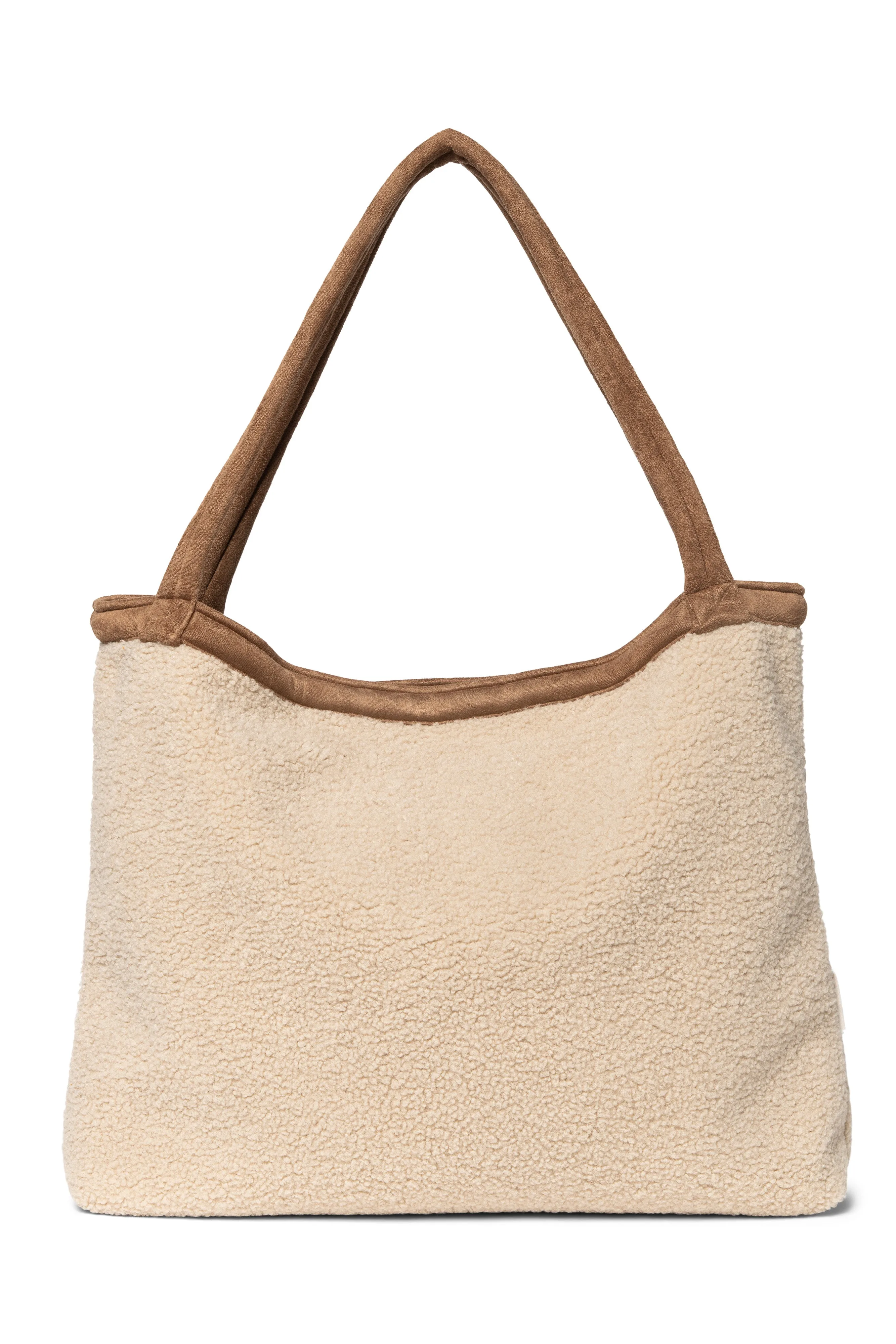 Ecru Lammy Teddy Mom Bag