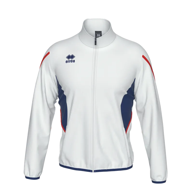 ERREA CHRISTOPHER FULL ZIP TRACK JACKET WHITE NAVY RED