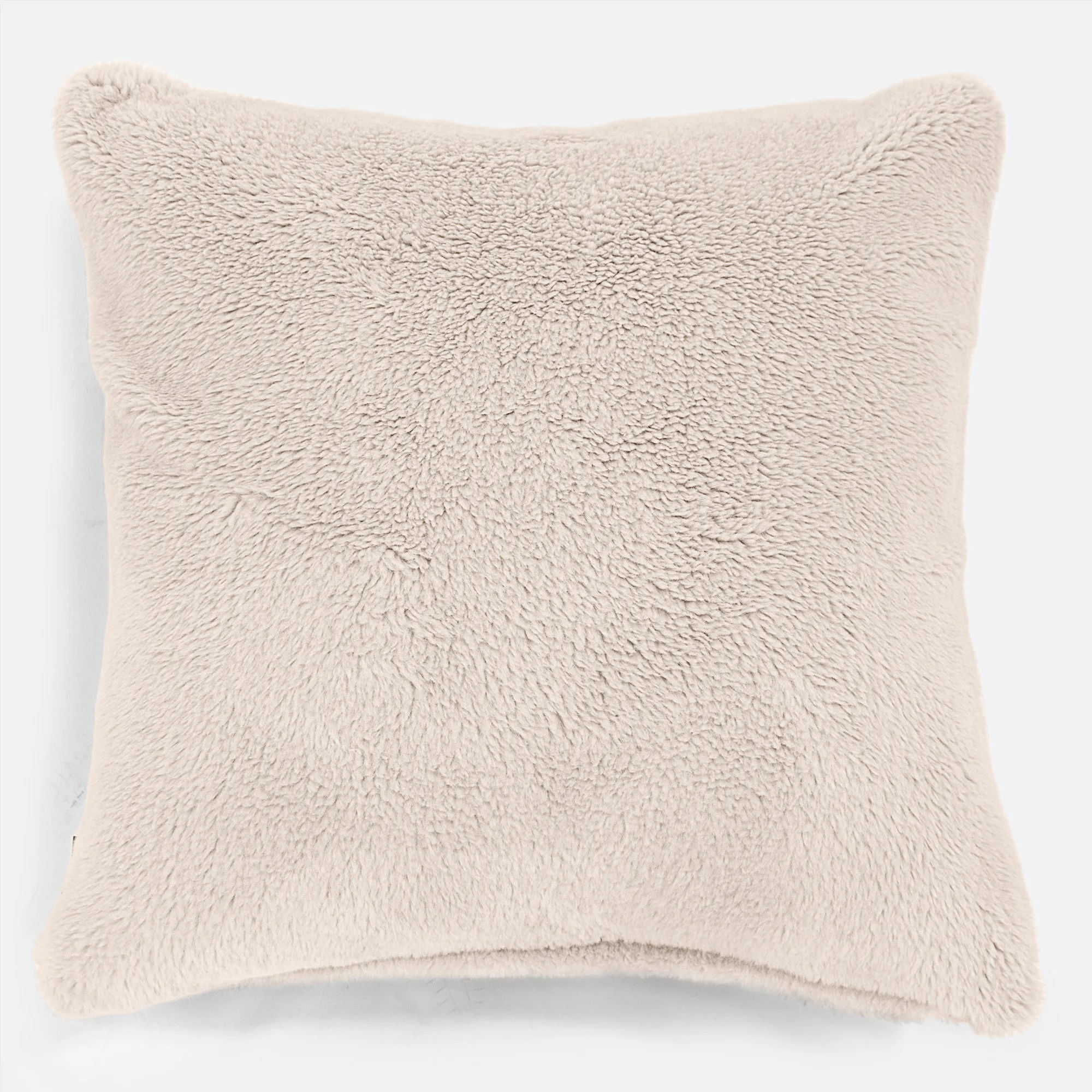 Extra Large Decorative Cushion Cover 70 x 70cm - Teddy Faux Fur Cream