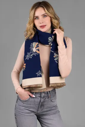 Floral Daisy Reversible Scarf