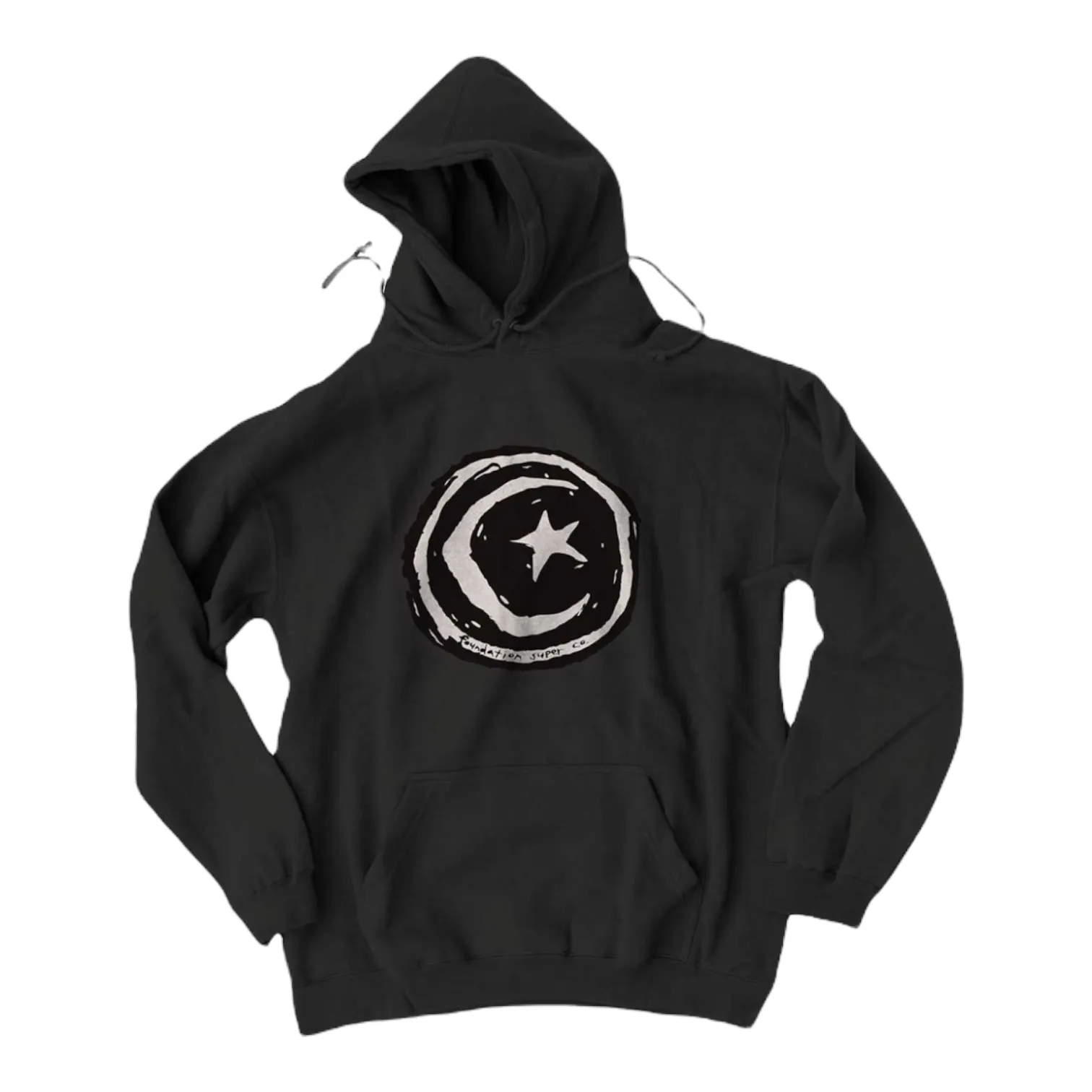 Foundation Star & Moon Hoodie Black