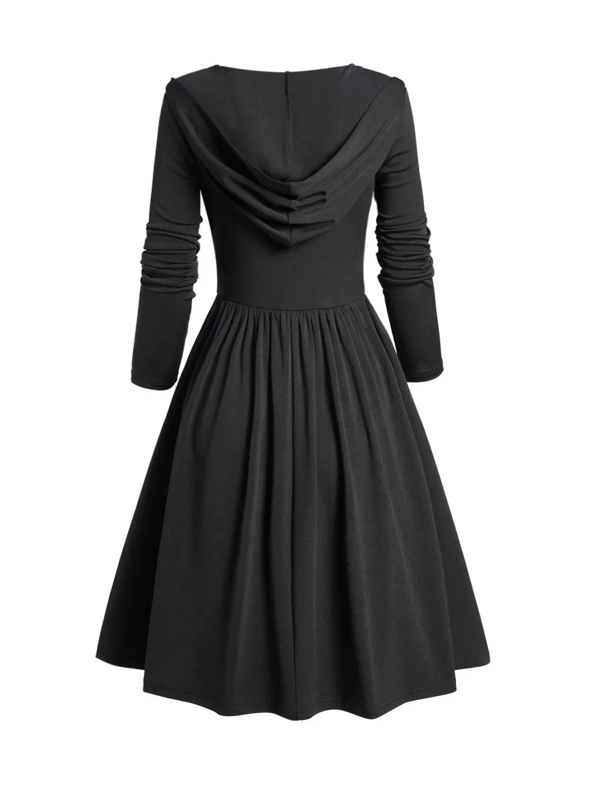 Funki Buys | Dresses | Women's Dark Gothic Hooded Dress