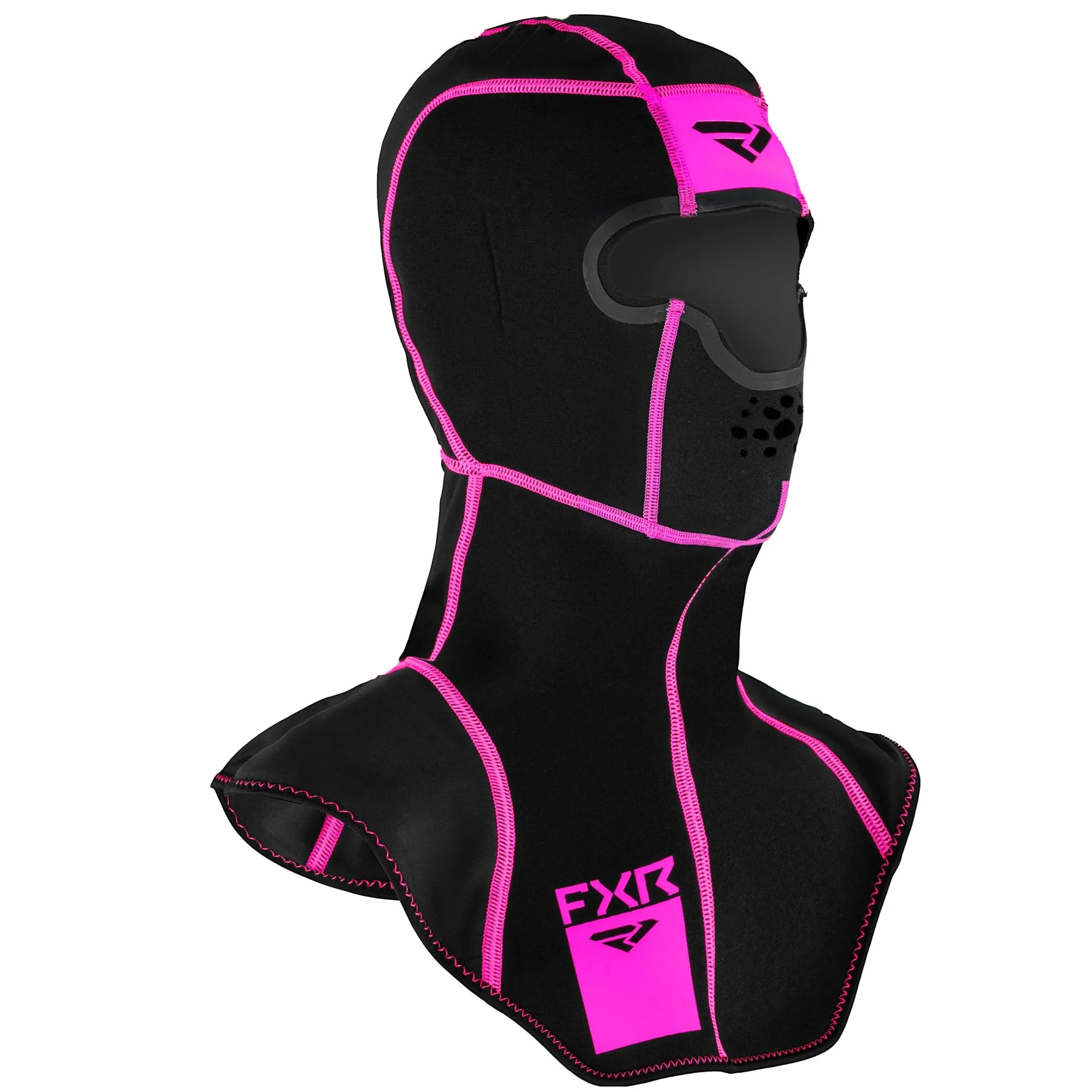 FXR 221659-1095-16 Black Pink Cold-Stop X Balaclava 4-way Omni-Stretch Breathe-Box Comfort