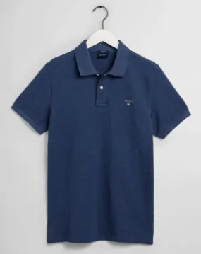 GANT - Original Piqué Polo Shirt in Marine Melange (S & M Only)