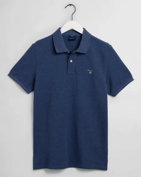 GANT - Original Piqué Polo Shirt in Marine Melange (S & M Only)