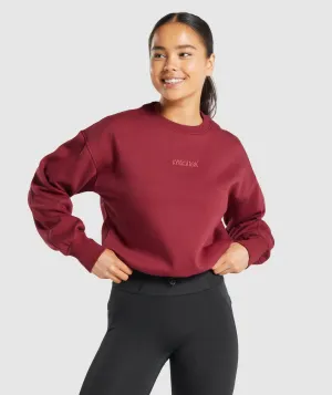 Gymshark Pulse Pullover - Burgundy