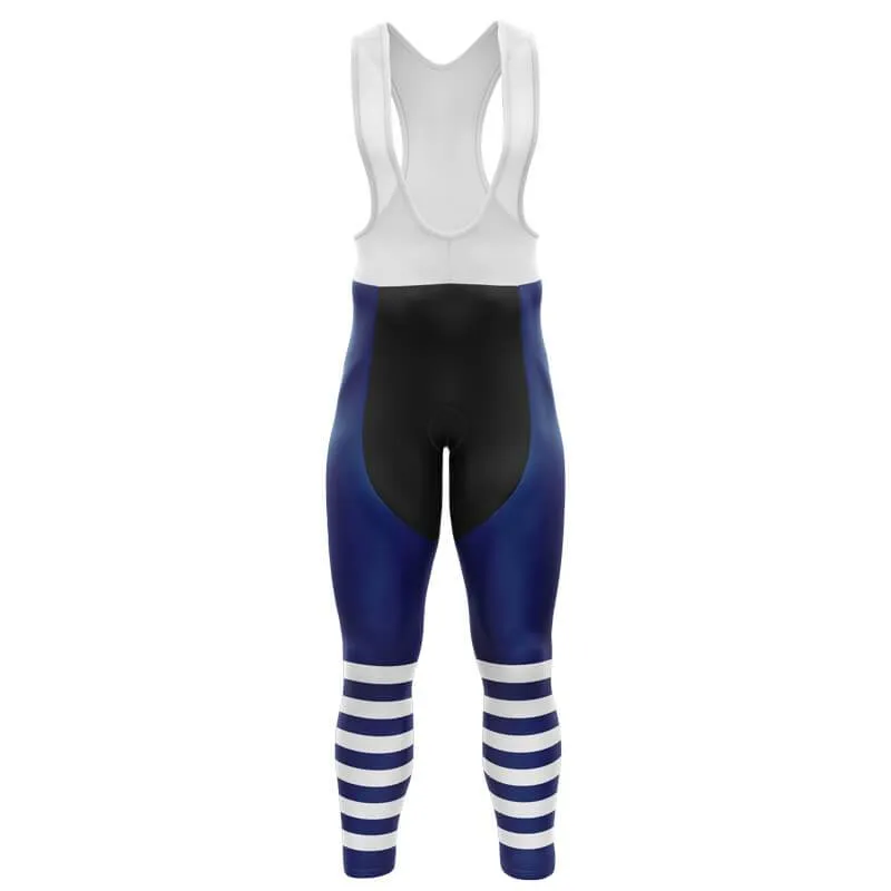 Half Stripes Bib Pants (BLUE)