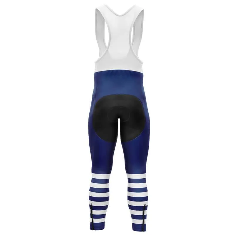 Half Stripes Bib Pants (BLUE)