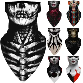 Halloween Scary Witch Vampire Skull Demon Devil Motorcycle Cycling Neck Scarf Masks Indian Bandana Headband Cosplay Balaclava