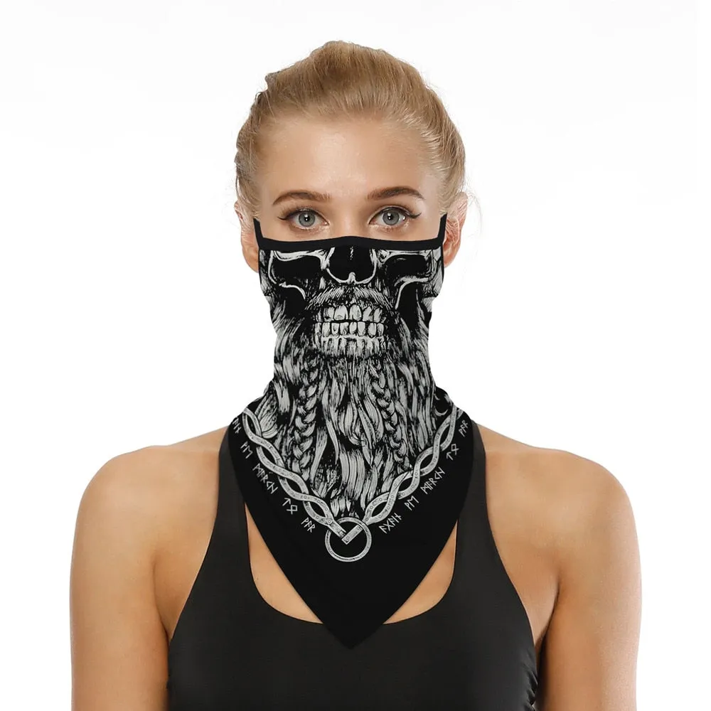 Halloween Skull Death Punk Scary Cosplay Face Mask Neck Scarf Masks Bandana Headband Balaclava