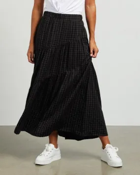 Harper Skirt - Black Plaid