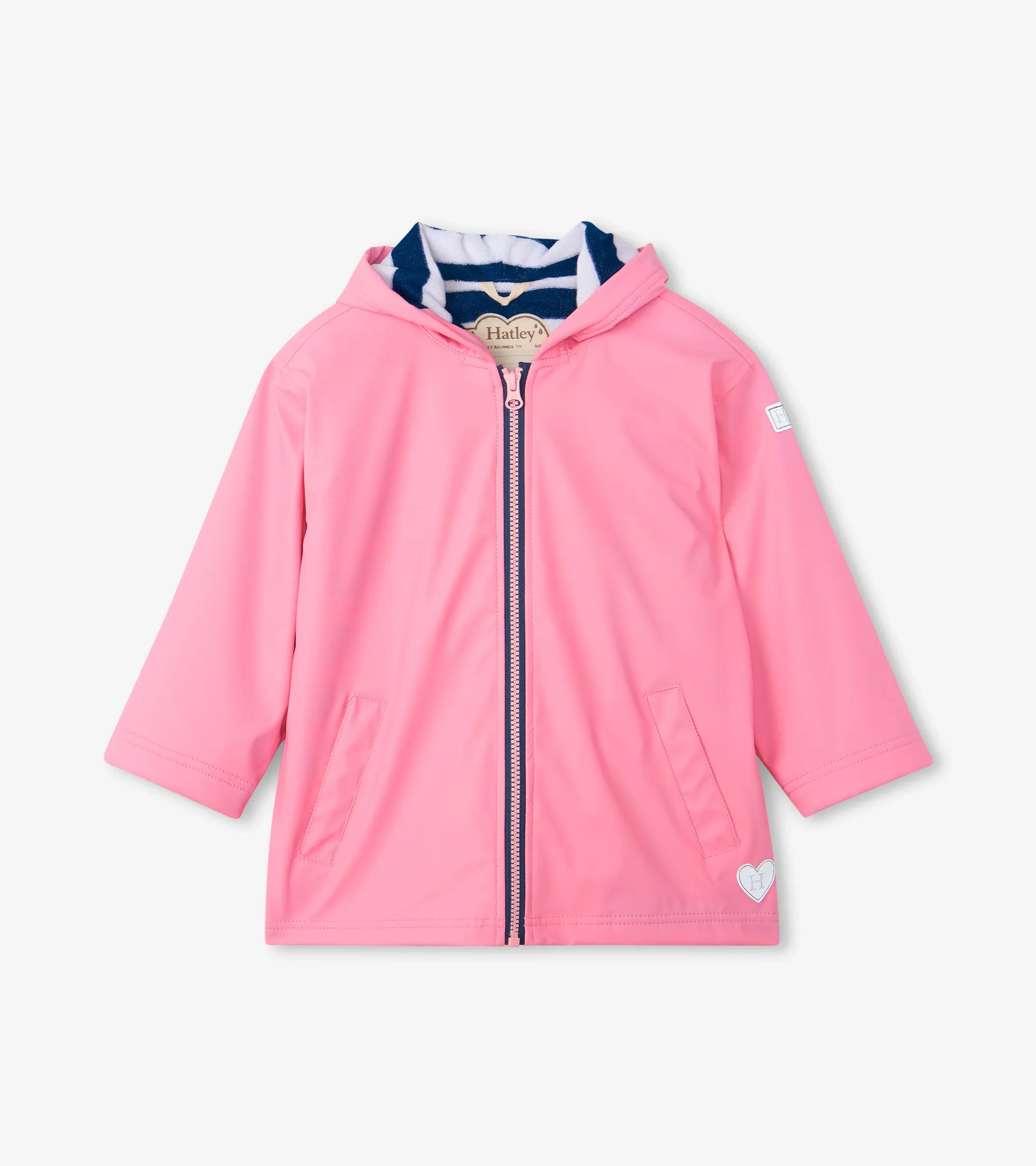 Hatley Zip Up Splash Jacket - Classic Pink