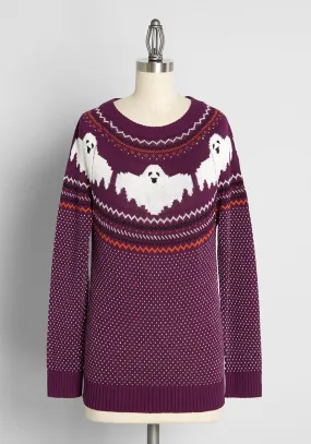 Here For The Boos Fair Isle Sweater