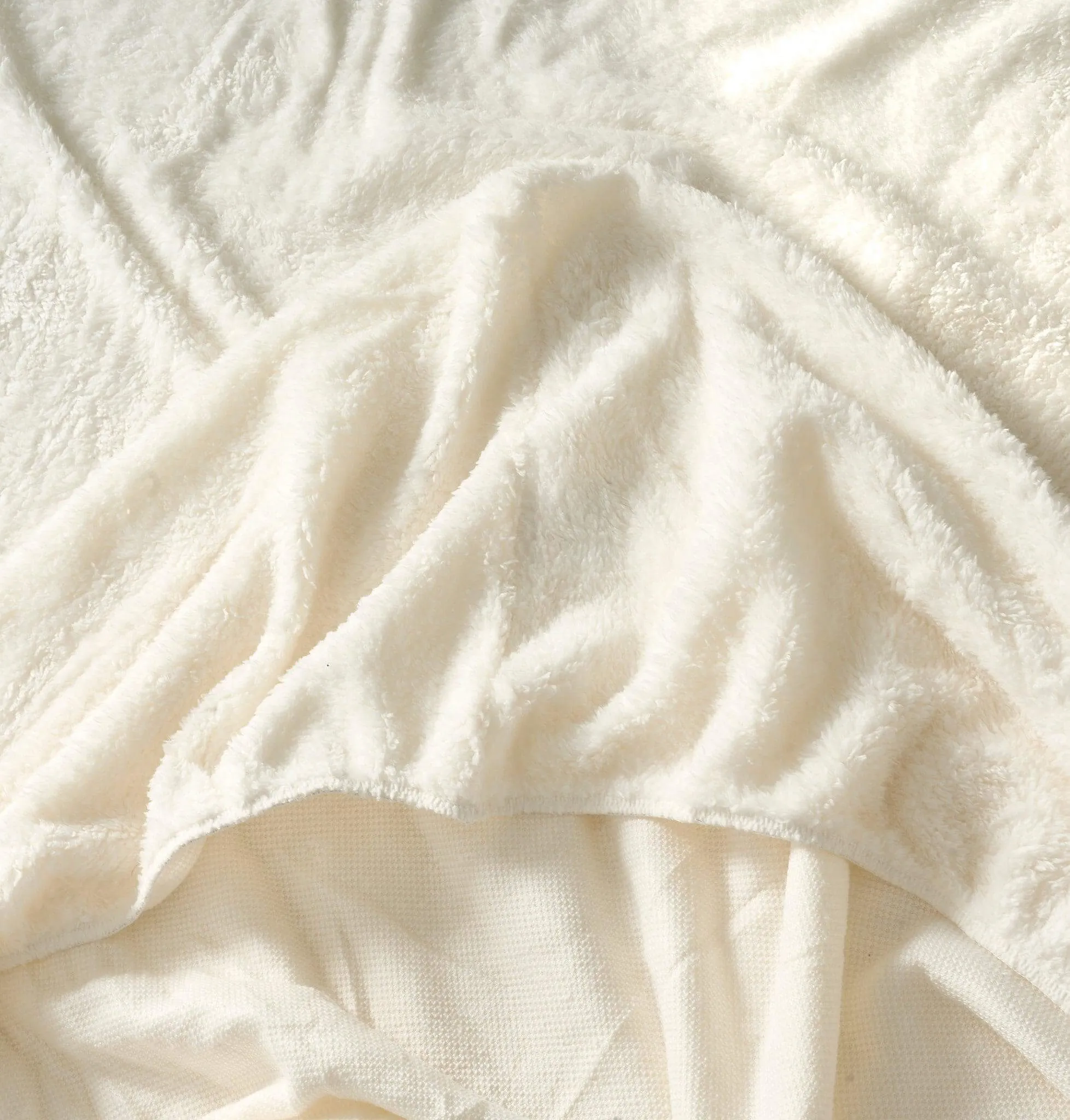 Hibernate Cosy Collection Super Soft Teddy Fleece Fitted Sheet - Ivory Cream