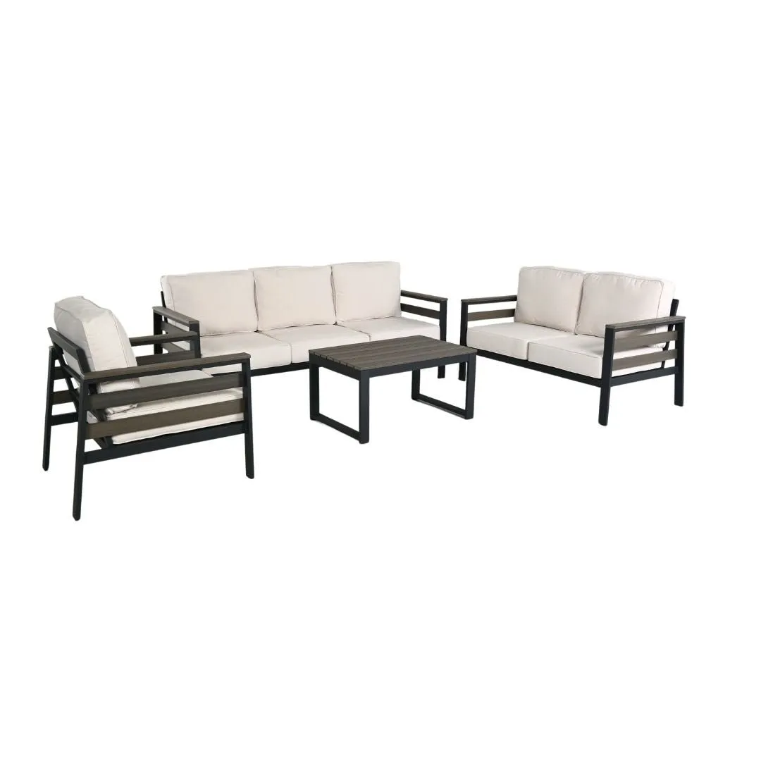 Hixon Panel Deep Seating Set (5-Piece Set)