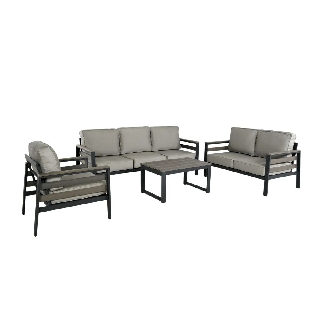 Hixon Panel Deep Seating Set (5-Piece Set)