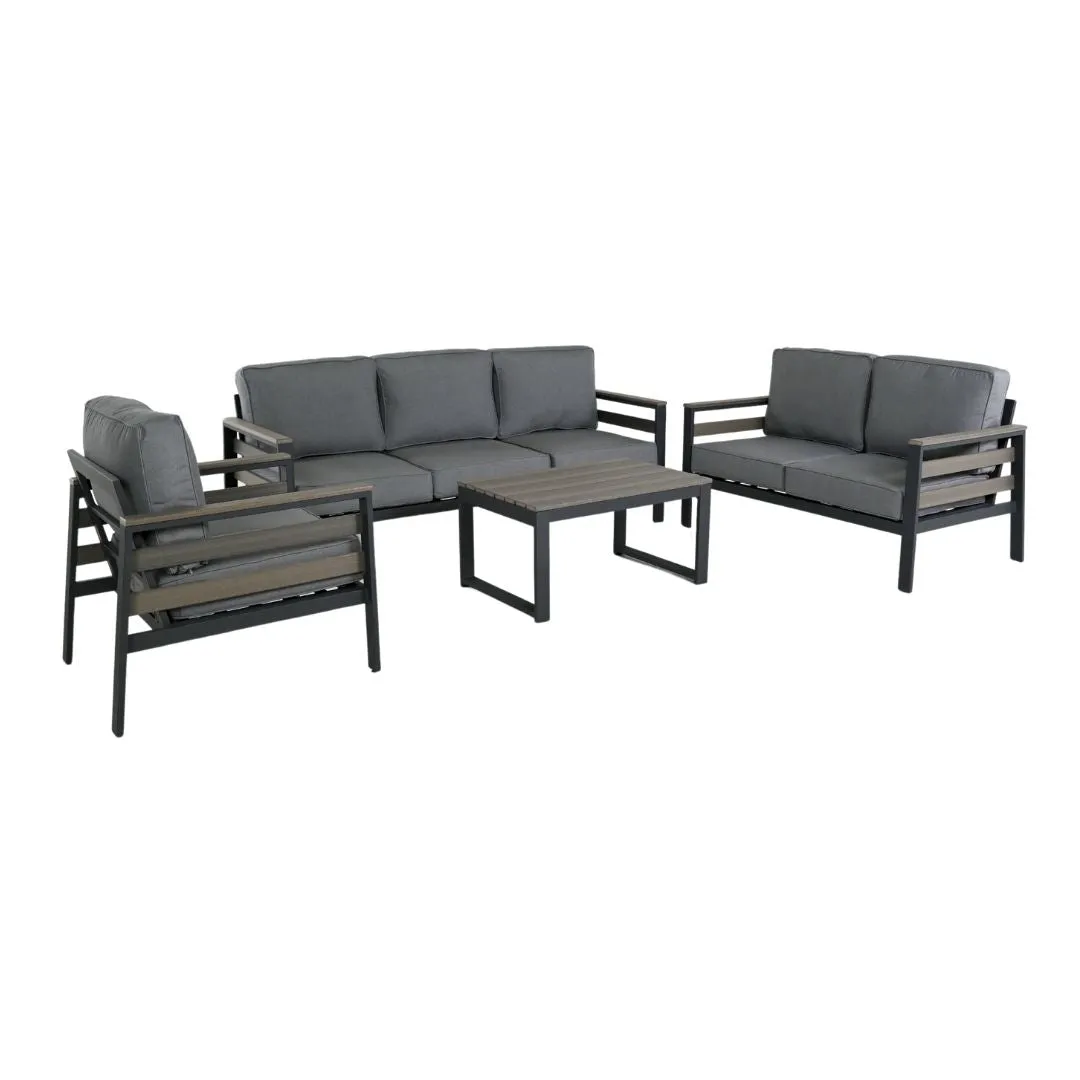 Hixon Panel Deep Seating Set (5-Piece Set)