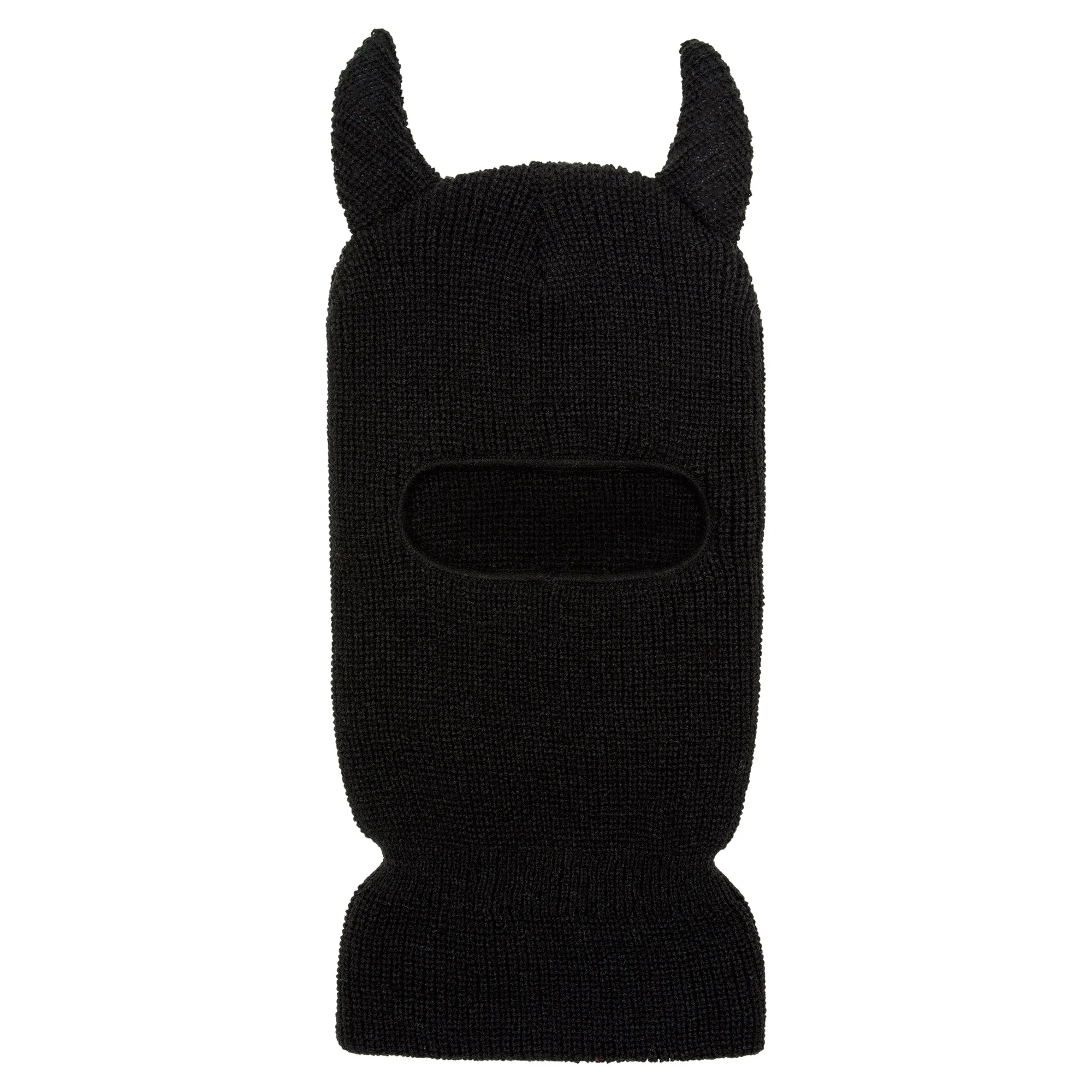 Horns Ski Mask - Black