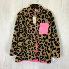 Jacket Faux Fur & Sherpa By Clothes Mentor In Leopard Print, Size: M