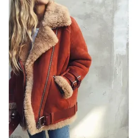 Jacket Women Coat Winter 2021 Hot Cotton Lambswool Outerwear Fashion Plus Size Overcoat For Female Thick Women Autumn Jacket