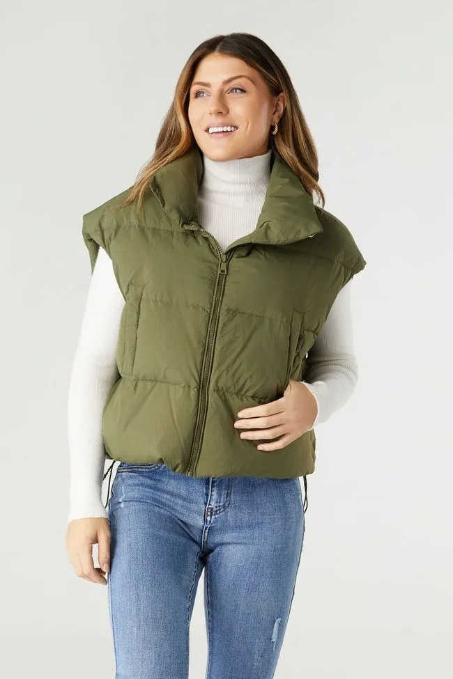 Jana Chunky Down Vest with Cinched Bottom