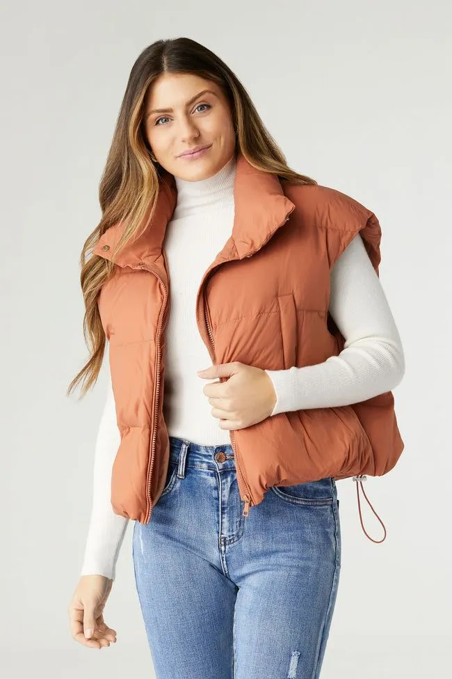 Jana Chunky Down Vest with Cinched Bottom