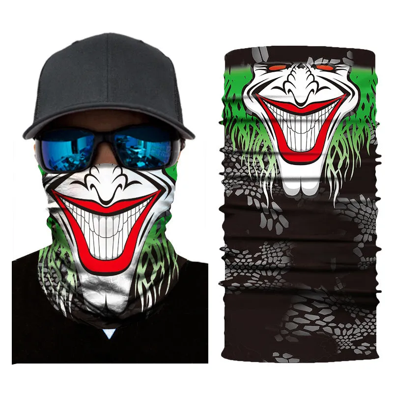 Joker Face Mask - Joker/Clown Gaiter (Balaclava or Face Tube) Mask