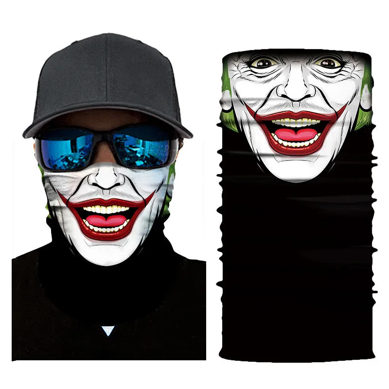 Joker Face Mask - Joker/Clown Gaiter (Balaclava or Face Tube) Mask