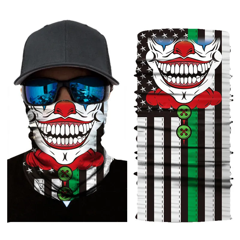 Joker Face Mask - Joker/Clown Gaiter (Balaclava or Face Tube) Mask