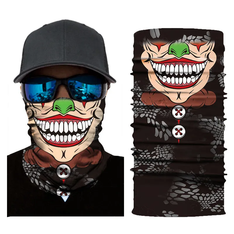 Joker Face Mask - Joker/Clown Gaiter (Balaclava or Face Tube) Mask