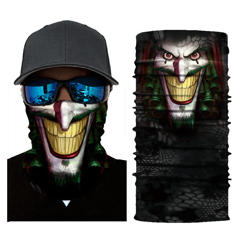 Joker Face Mask - Joker/Clown Gaiter (Balaclava or Face Tube) Mask