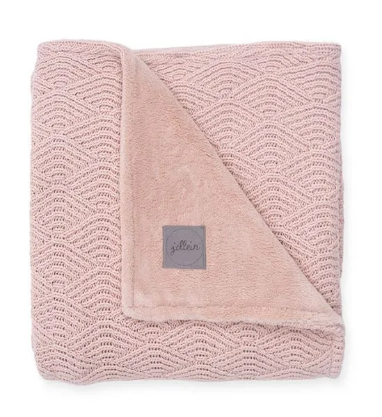 Jollein Blanket 100x150cm River Knit Coral Fleece