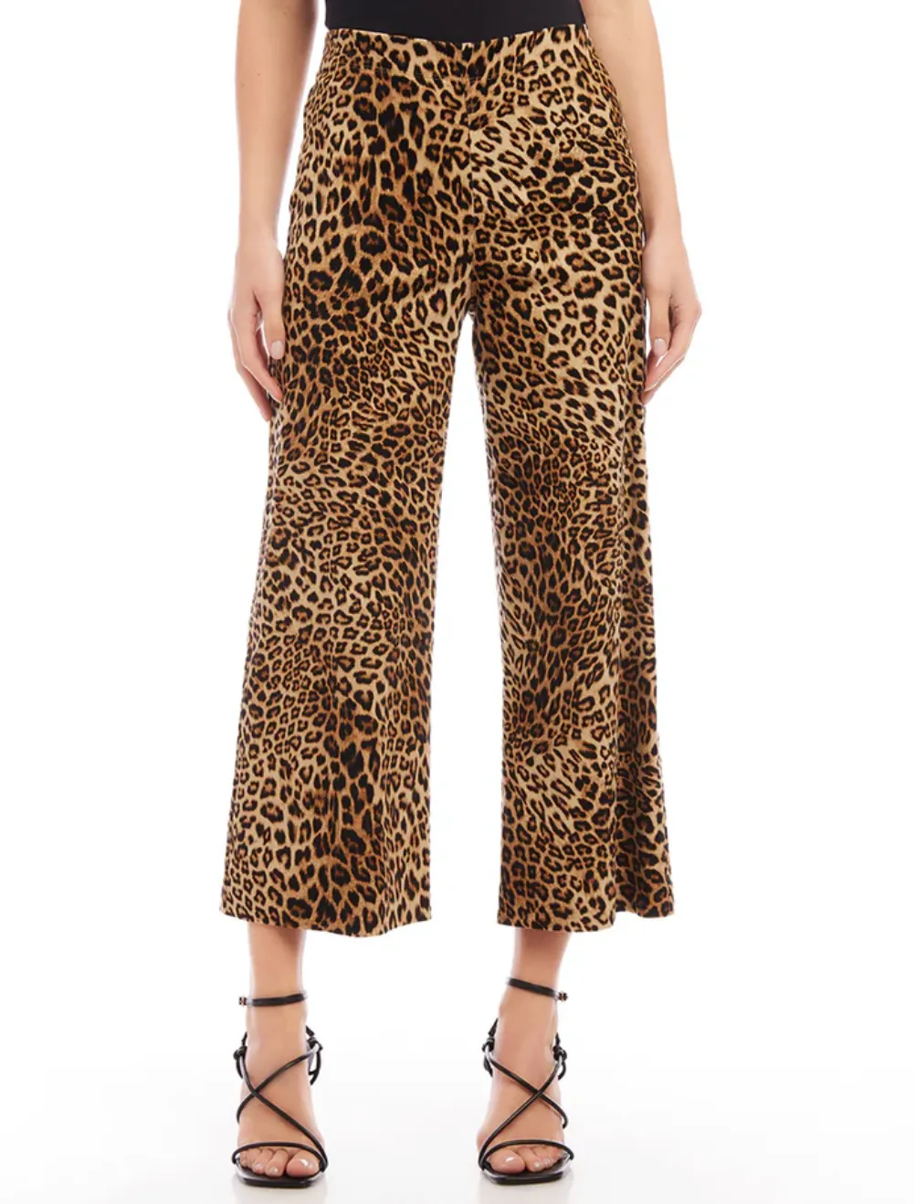 Karen Kane - Cropped Cordoroy Pants - Leopard