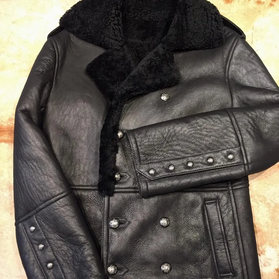 Kashani Black Shearling Jacket