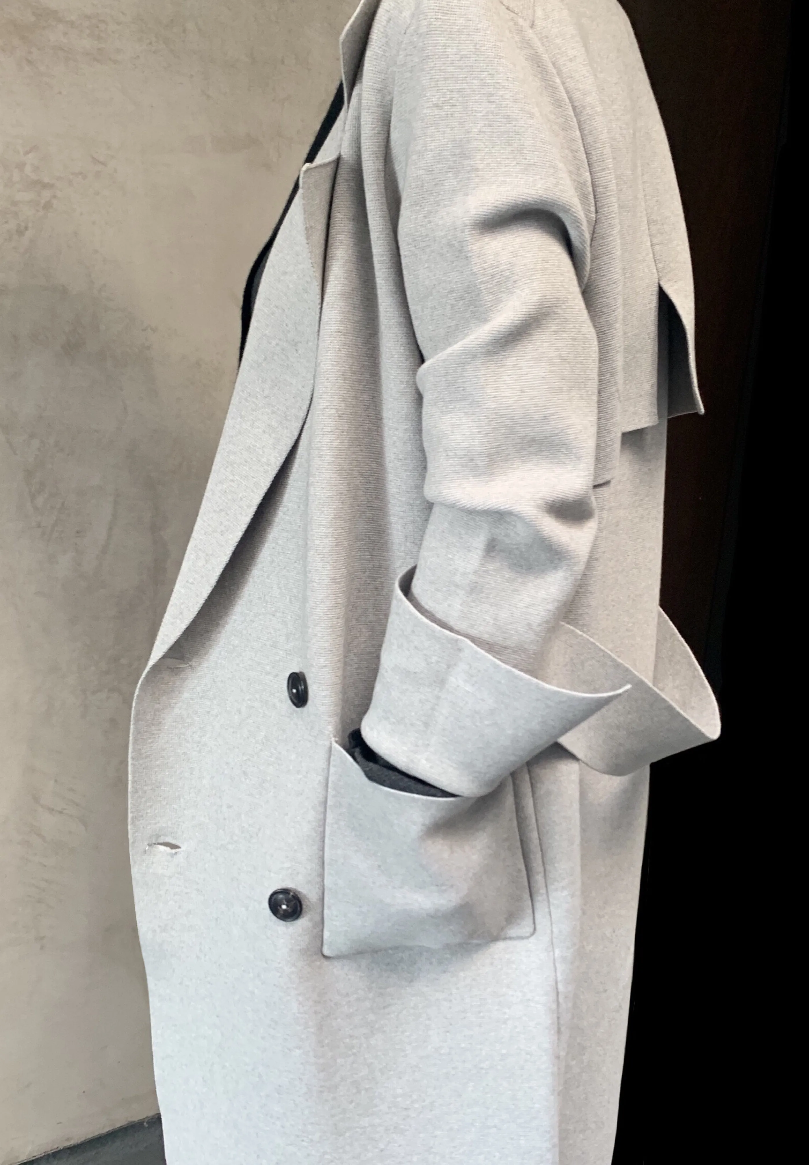 Katelyn Long Coat in Alabaster