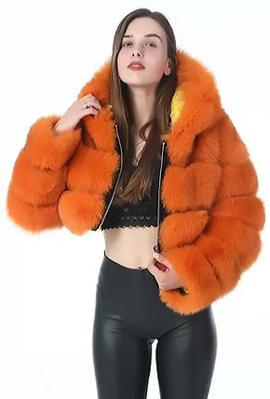 K'ERA - BELERO HOODED FUR JACKET