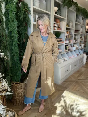 Khaki Janie Trench Coat