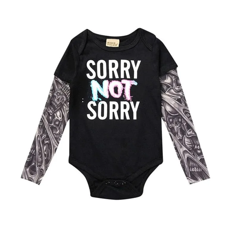 Kriss Kross- Baby Clothes Rock Tattoo Onesie  - Rock Style Boy Babies Clothes