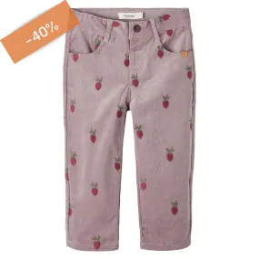 LAATSTE - Bibi Baggy Corduroy Pants - Quail