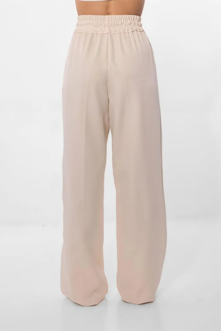 Lefon Beige Simple Pants