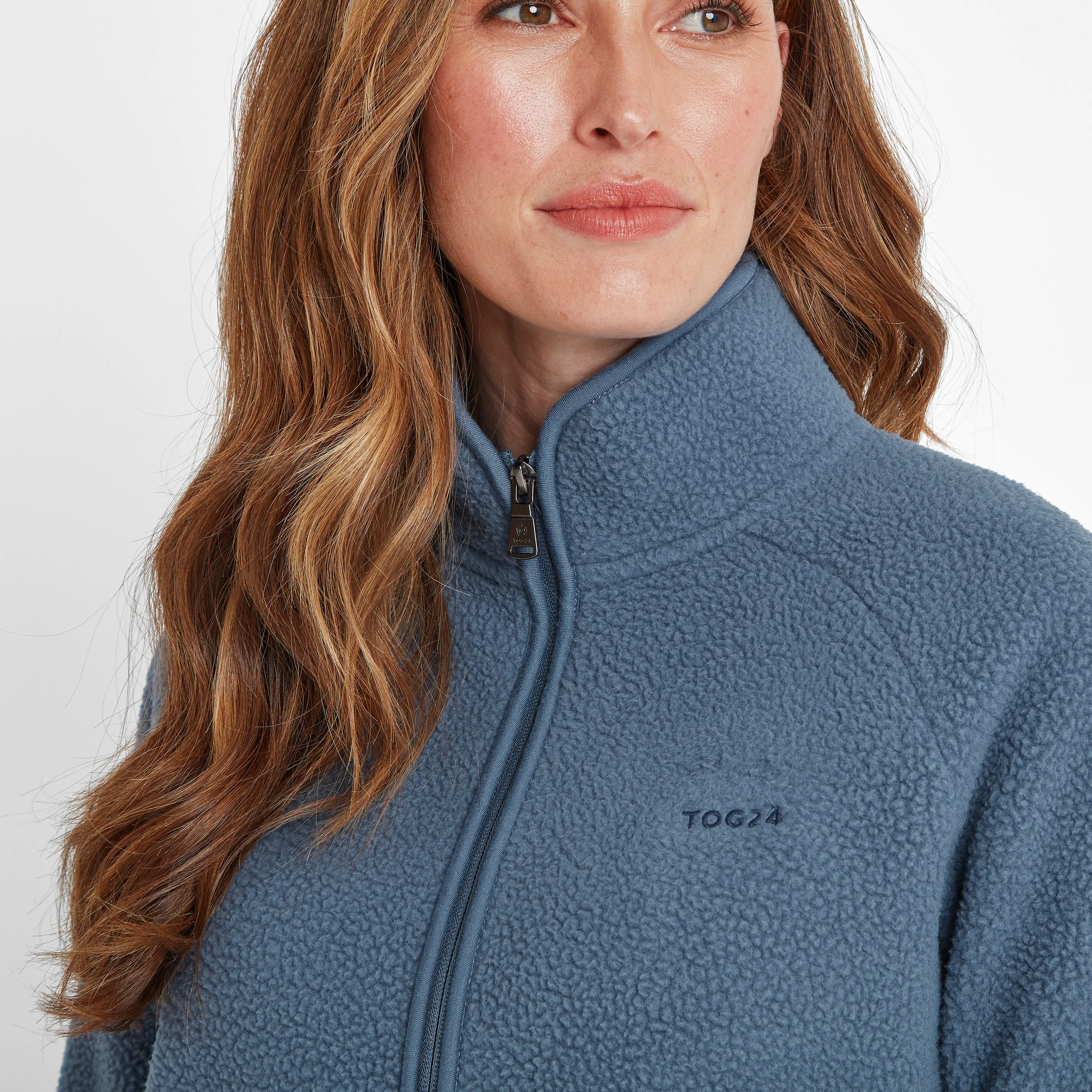 Leving Womens Sherpa Jacket - Blue Stone