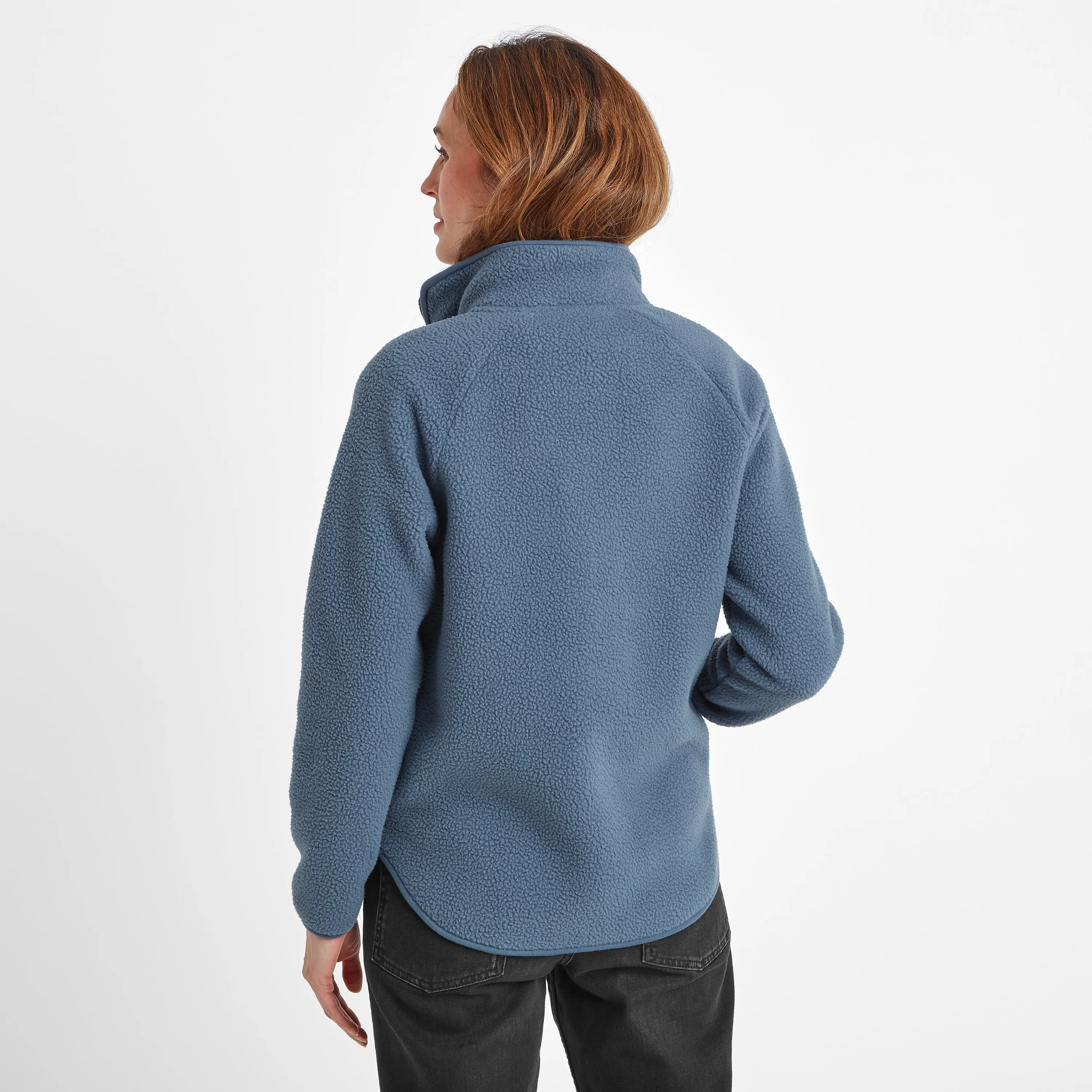 Leving Womens Sherpa Jacket - Blue Stone